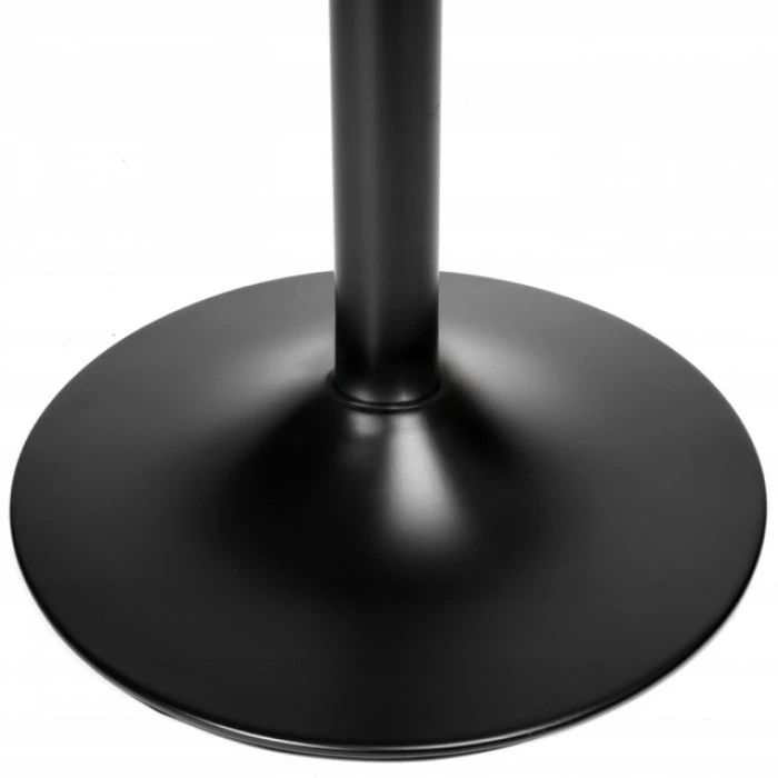 Барний стілець зі спинкою Bonro BN-087 велюр сірий (чорна основа)