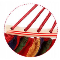 Гамак двомісний підвісний з тканини 270х150 Bonro B-091 червоний + чохол 120 кг