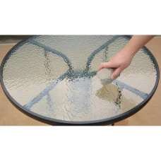 Стол стеклянный садовый для террасы балкона Bonro B-90 черный