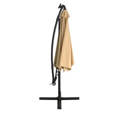 Зонтик садовый с подсветкой LED бежевый Bonro B-7012LP 3м 8 спиц