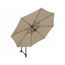 Зонтик садовый с подсветкой LED бежевый Bonro B-7012LP 3м 8 спиц