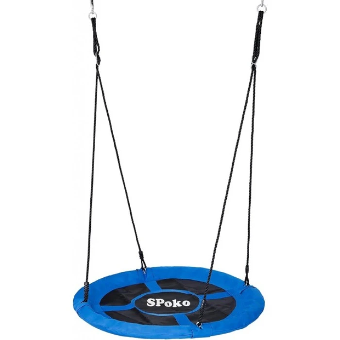 Качели-гнездо подвесные круглые 100 см Spoko SP-001 синяя