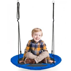 Гойдалка-гніздо підвісна кругла 100 см Spoko SP-001 синя