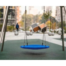 Гойдалка-гніздо підвісна кругла 100 см Spoko SP-001 синя