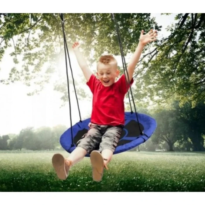 Качели-гнездо подвесные круглые 100 см Spoko SP-001 синяя