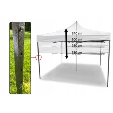 Намет павільйон розсувний з стінками 3 х 3 м Bonro B-9004 синій + сумка