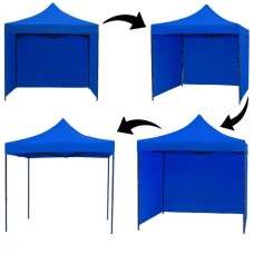 Намет павільйон розсувний з стінками 3 х 3 м Bonro B-9004 синій + сумка