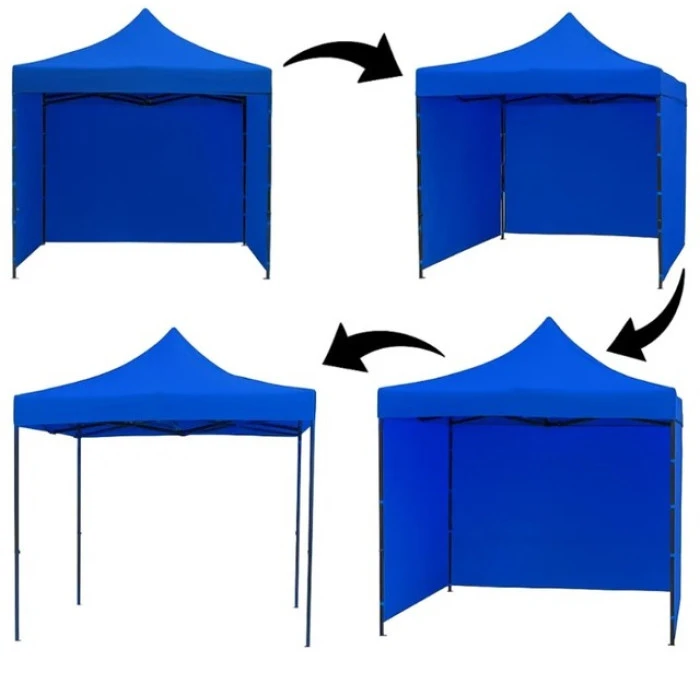 Намет павільйон розсувний з стінками 3 х 3 м Bonro B-9004 синій + сумка