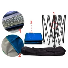 Намет павільйон розсувний з стінками 3 х 3 м Bonro B-9004 синій + сумка