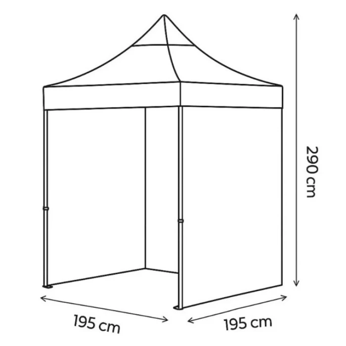 Палатка павильон раздвижная 3х3 м Bonro B-9003 черный + сумка