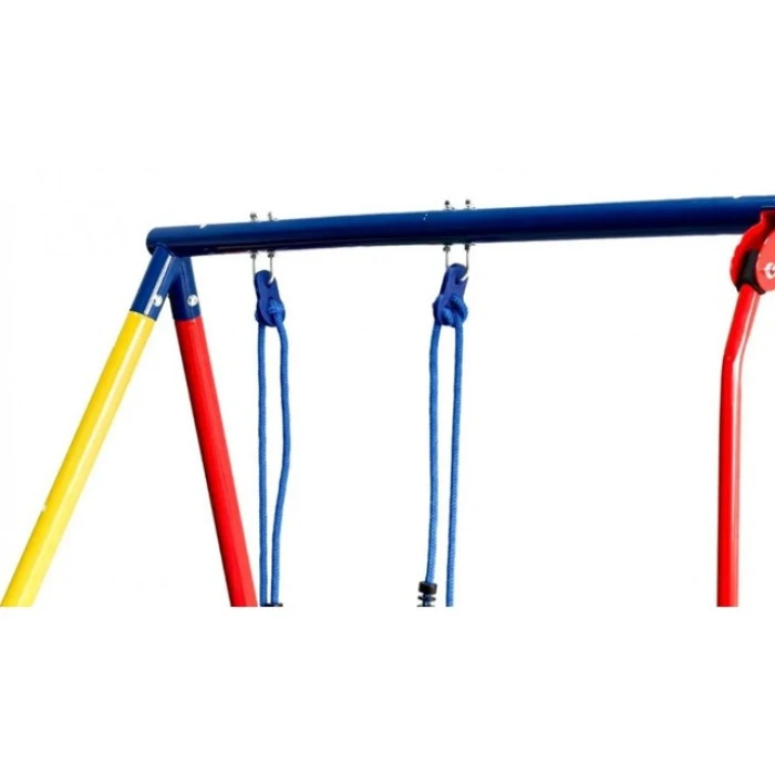 Детский игровой комплекс 2 качели и горка Spoko SP-S03 разноцветная