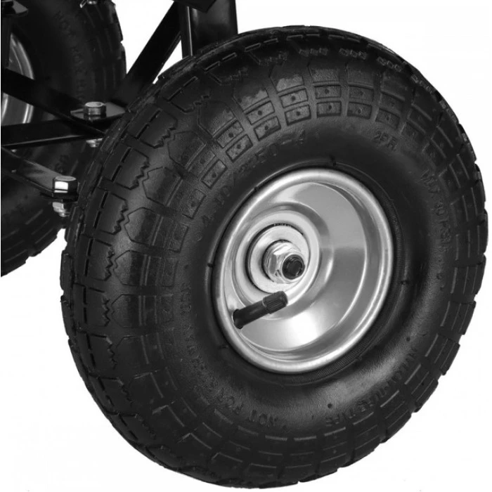 Садовий візок тачка самоскид 4-колісний 55 л Siker TC2145 (200 кг) зелений