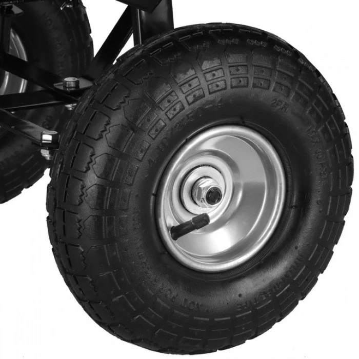 Садовий візок тачка самоскид 4-колісний 55 л Siker TC2145 (200 кг) зелений