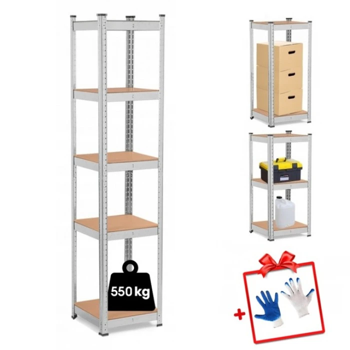 Стелаж металевий 180х40х40 Siker G4040 5 полиць