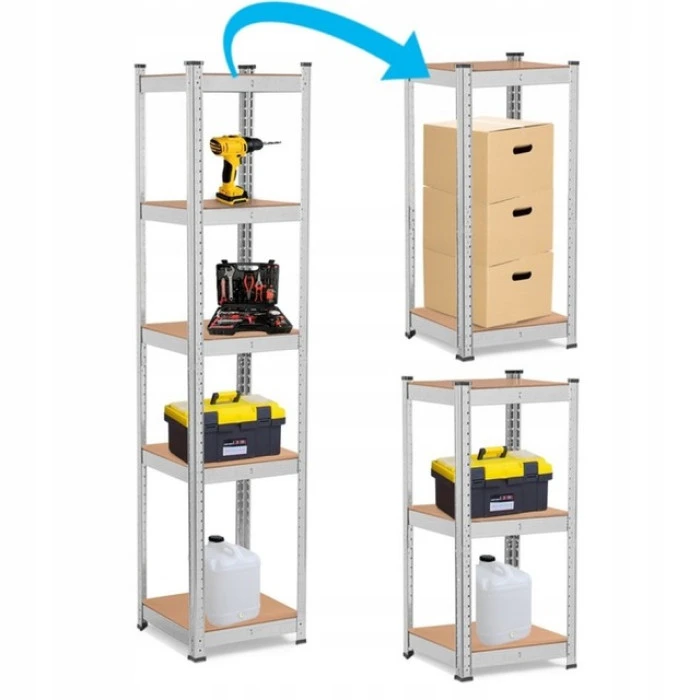 Стелаж металевий 180х40х40 Siker G4040 5 полиць