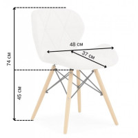 Крісло Bonro B-531 велюр біле