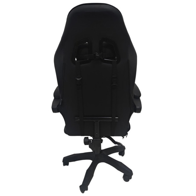 Кресло геймерское Bonro B-945 черное с подставкой для ног