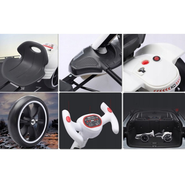 Детский электрокарт с пультом управления Spoko SP-V17 6V4,5 белый