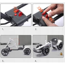 Дитячий електрокарт з пультом керування Spoko SP-V17 6V4,5 білий