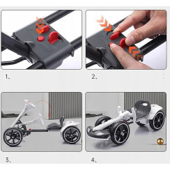 Детский электрокарт с пультом управления Spoko SP-V17 6V4,5 белый