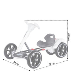 Детский электрокарт с пультом управления Spoko SP-V17 6V4,5 белый
