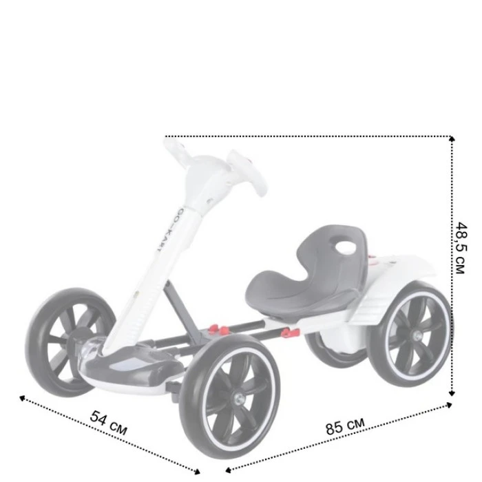Дитячий електрокарт з пультом керування Spoko SP-V17 6V4,5 білий