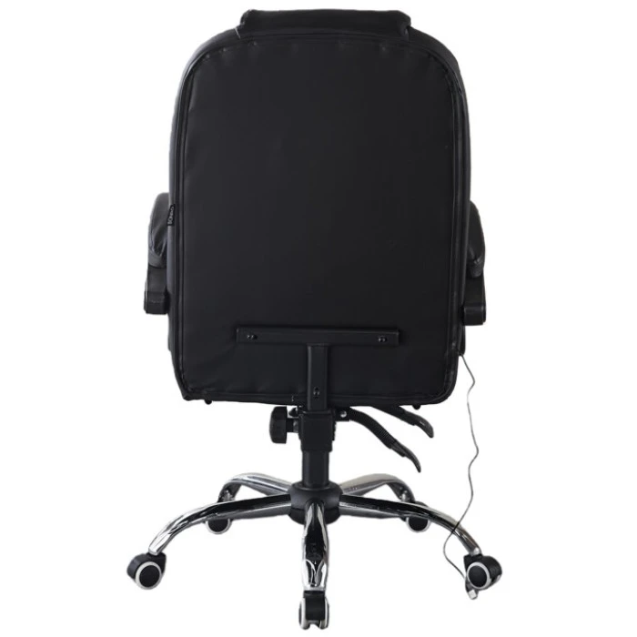 Крісло офісне з масажем та підставкою для ніг Bonro B-6071 чорне