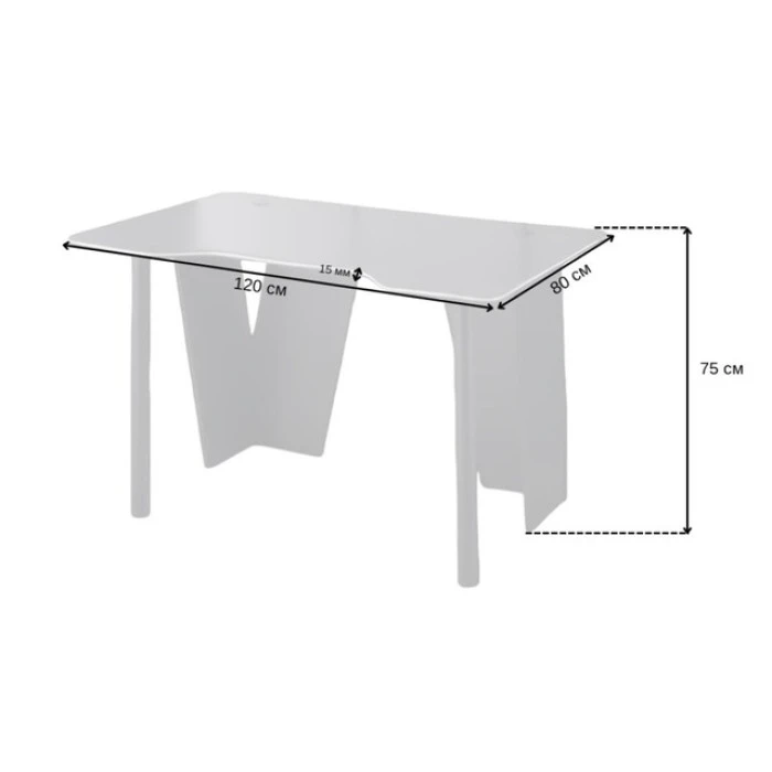 Геймерський ігровий комп'ютерний стіл з підсвіткою 120 см Bonro B-13 чорний RGB LED