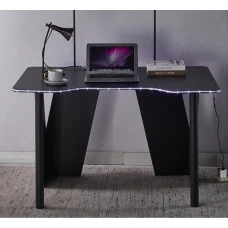 Геймерський ігровий комп'ютерний стіл з підсвіткою 120 см Bonro B-13 чорний RGB LED