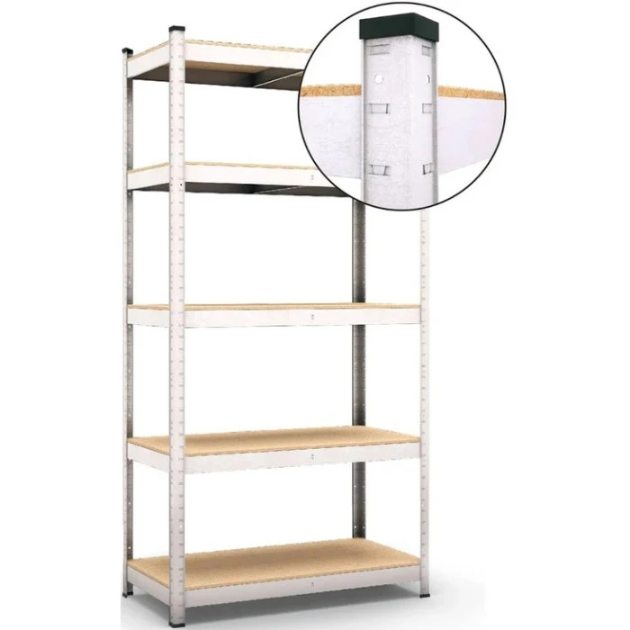 Стелаж металевий 160х80х30 см Siker G8030 4 полиці