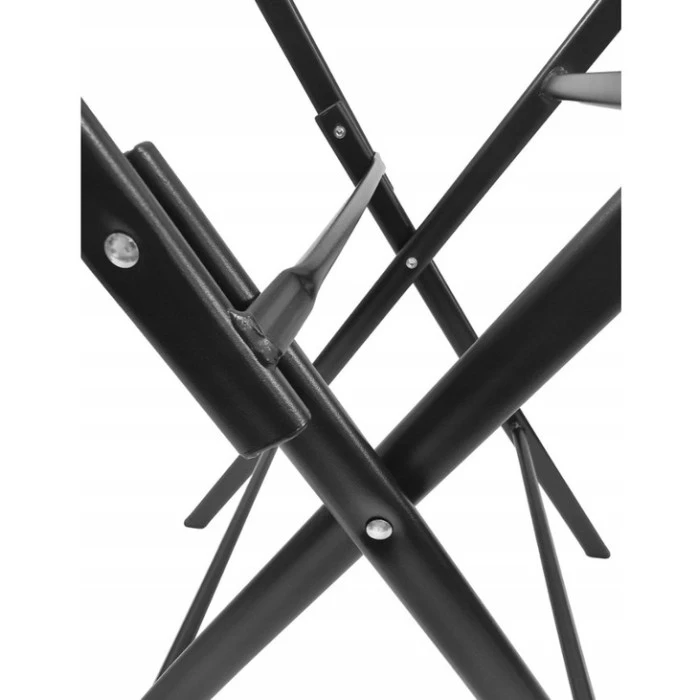 Стіл скляний розкладний квадратний Bonro B-60х60 см чорний