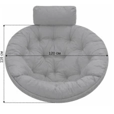 Подушка для кресла кокона Bonro B-331 темно-серая