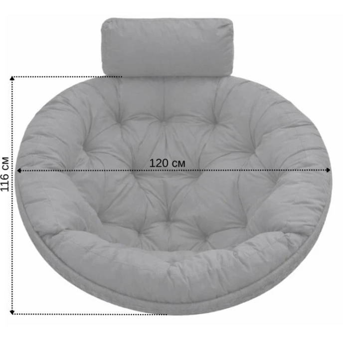 Подушка для кресла кокона Bonro B-331 темно-серая