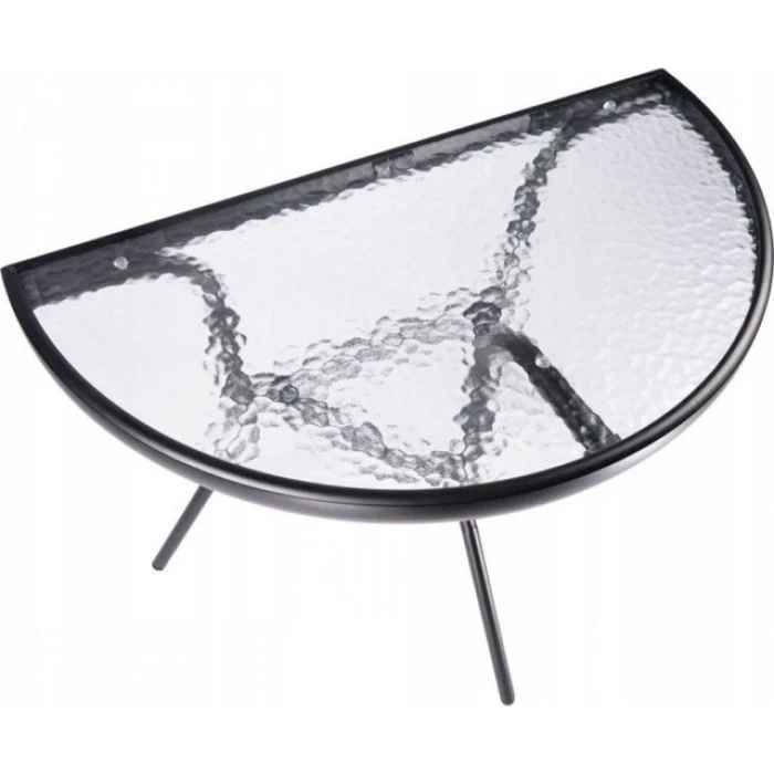 Столик для балкона террасы сада полукруглый Bonro B-1913 черный