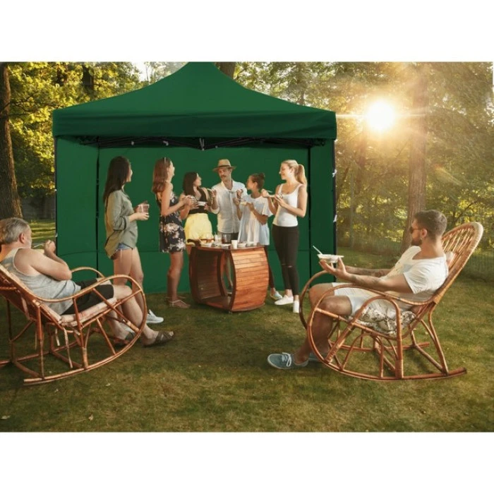 Намет павільйон розсувний з стінками 3 х 3 м Bonro B-9004 зелений + сумка