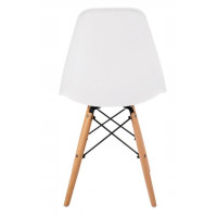 Крісло для кухні на ніжках Bonro В-173 FULL KD біле