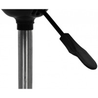 Кресло табурет на колесах без спинки круглое Bonro B-493 черное