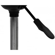 Крісло табурет на колесах без спинки кругле Bonro B-493 чорне