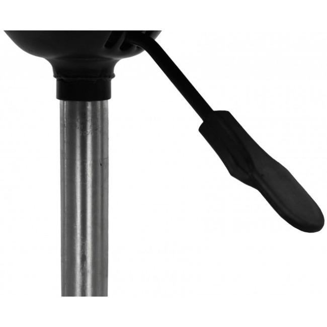 Кресло табурет на колесах без спинки круглое Bonro B-493 черное