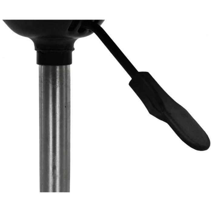 Крісло табурет на колесах без спинки кругле Bonro B-493 чорне