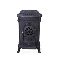 Камін піч буржуйка чугунна Bonro чорна подвійна стінка 9 кВт