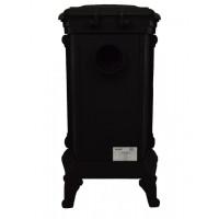 Камін піч буржуйка чугунна Bonro чорна подвійна стінка 9 кВт