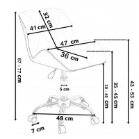 Крісло на колесах Bonro B-531 велюр світло-рожеве