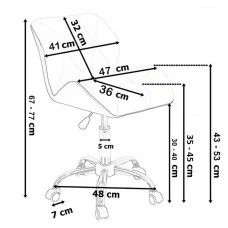 Крісло на колесах Bonro B-531 велюр світло-рожеве