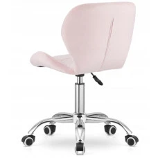 Крісло на колесах Bonro B-531 велюр світло-рожеве