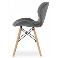 Кресло Bonro B-531 велюр серое