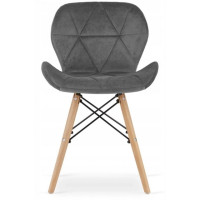 Кресло Bonro B-531 велюр серое