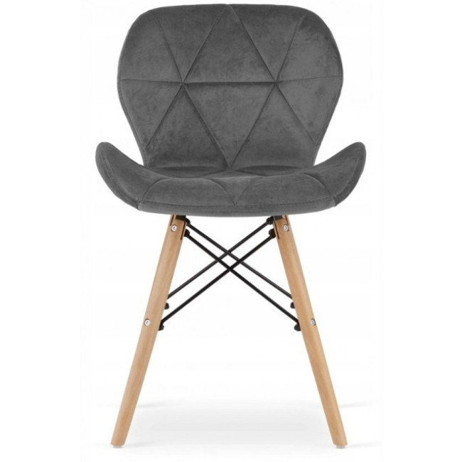 Кресло Bonro B-531 велюр серое