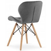 Кресло Bonro B-531 велюр серое