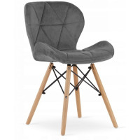 Кресло Bonro B-531 велюр серое